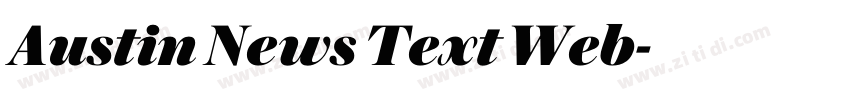 Austin News Text Web字体转换